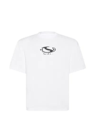 Srvc Studio Graphic-print T-shirt In White