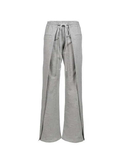 Srvc Studio Origami Wide-leg Track Pants In Gray