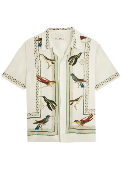 S.s. Daley Ss Daley Birdwatcher Printed Silk Shirt
