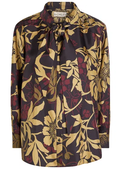 S.s. Daley Ss Daley Elspeth Floral-print Silk-twill Shirt In Multi