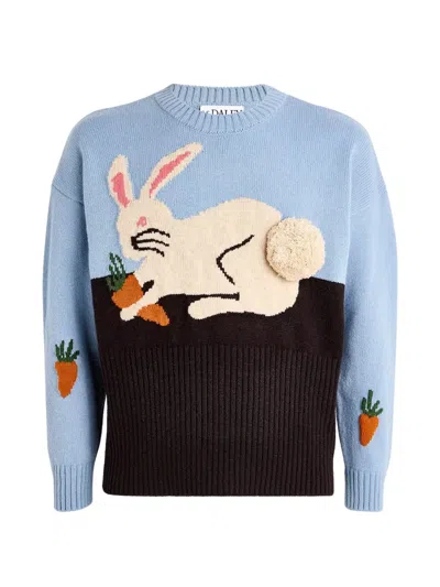 S.s. Daley Graphic-print Sweater In Blue