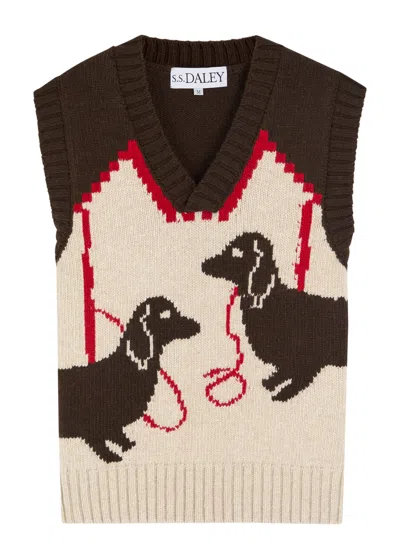 S.s. Daley Ss Daley Harold Intarsia Wool-knit Vest