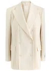 S.s. Daley Ss Daley Martha Pintuck Wool Blazer In White
