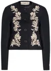 S.s. Daley Ss Daley Ophelia Embroidered Cropped Woven Jacket In Black