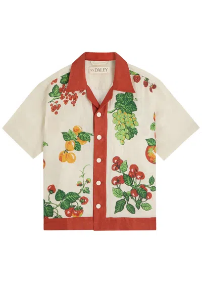 S.s. Daley Ss Daley Picnic Printed Linen Shirt