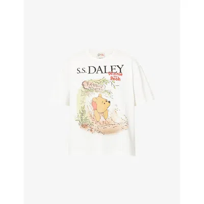 S.s. Daley Womens  Harry Lambert For S.s Daley X Disney Rabbits Howse Cotton-jersey T-shirt In White