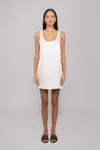 Leset Barb Tank Dress In Creme