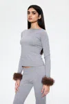 Ss25 Amelia Top In Grey