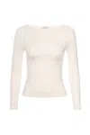 Ss25 Amelia Top In Pearl