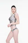 Ss25 Bambi Bikini Bottom In Zebra
