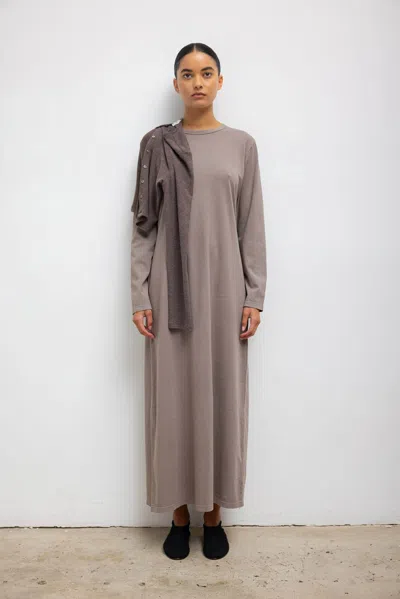 Leset The Margo Long Sleeve Maxi Dress In Affogato