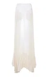 S.s. Daley Celeste Silk Maxi Skirt In Ivory