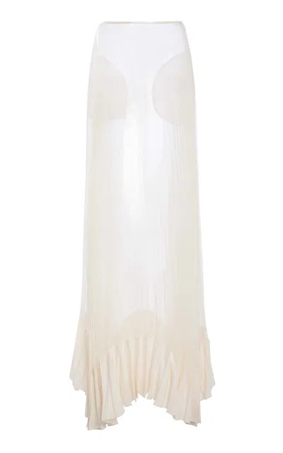 S.s. Daley Celeste Silk Maxi Skirt In Ivory