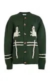 S.s. Daley Cyril Lambswool Cardigan In Green