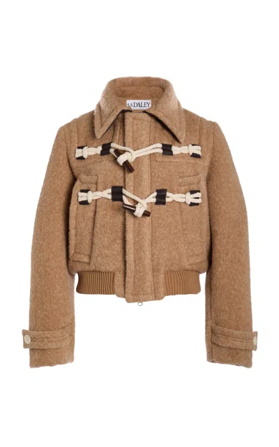 S.s. Daley Duffle Cashmere-blend Jacket In Neutral