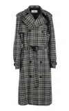 S.s. Daley Edna Cotton Gaberdine Trench Coat In Black,white