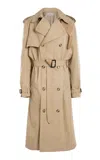 S.s. Daley Edna Cotton Gaberdine Trench Coat In Neutral