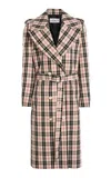 S.s. Daley Eve Plaid Cotton Trench Coat