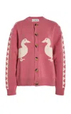 S.s. Daley Jasper Lambswool Cardigan In Pink