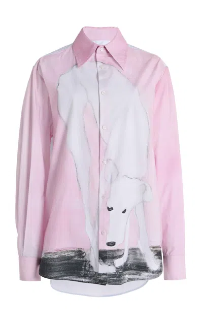 S.s. Daley Lurcher Wool Shirt In Light Pink