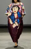 S.s. Daley Margaret Hand Felted Cotton Dress In Multi