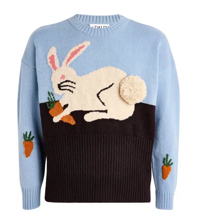 S.s.daley S. S.daley Wool Bunny Hector Sweater In Blue