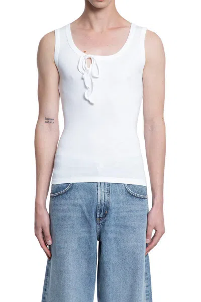 S.s.daley Cochrane Cotton Vest In White