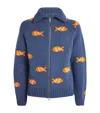 S.s. Daley S. S.daley Wool Fish Archie Zip-up Cardigan
