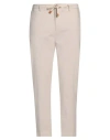 Sseinse Man Pants Beige Size 38 Cotton, Polyester, Rayon, Elastane