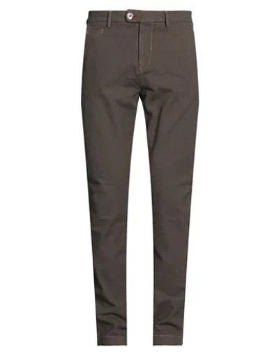 Sseinse Man Pants Brown Size 28 Cotton, Elastane