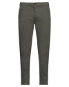 Sseinse Man Pants Military Green Size 28 Cotton, Elastane In Green