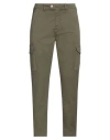 Sseinse Man Pants Military Green Size 38 Cotton, Elastane