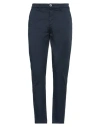 Sseinse Man Pants Navy Size 28 Cotton, Elastane In Navy Blue