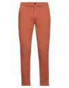 Sseinse Man Pants Rust Size 40 Cotton, Elastane In Red