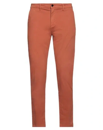 Sseinse Man Pants Rust Size 40 Cotton, Elastane In Red