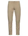 Sseinse Man Pants Sand Size 28 Cotton, Elastane In Beige