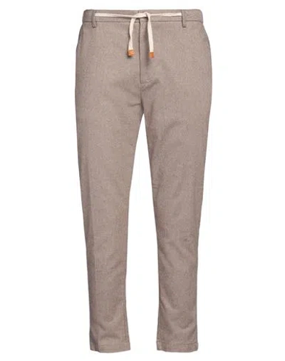 Sseinse Man Pants Sand Size 38 Cotton, Polyester, Rayon, Elastane In Beige