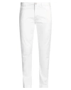 Sseinse Man Pants White Size 36 Cotton, Elastane