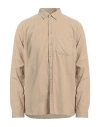 Sseinse Man Shirt Beige Size Xl Cotton