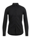 Sseinse Man Shirt Black Size Xxl Cotton, Elastane