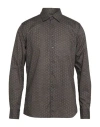 Sseinse Man Shirt Charcoal Size S Cotton, Elastane In Grey