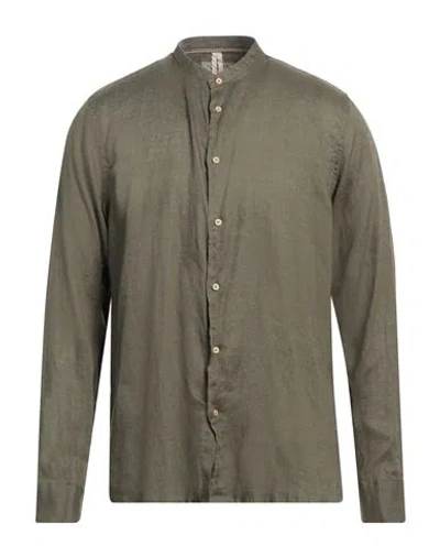 Sseinse Man Shirt Military Green Size 3xl Linen