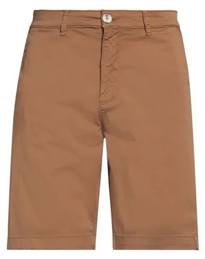 Sseinse Man Shorts & Bermuda Shorts Camel Size 40 Cotton, Elastane In Beige
