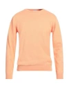 Sseinse Man Sweater Apricot Size Xl Cotton In Orange