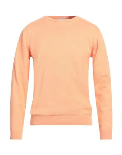 Sseinse Man Sweater Apricot Size Xl Cotton In Orange