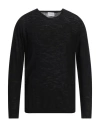 Sseinse Man Sweater Black Size Xl Cotton In Black