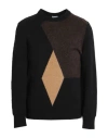 Sseinse Man Sweater Black Size Xl Acrylic, Polyester, Elastane In Black
