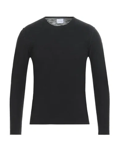 Sseinse Man Sweater Black Size Xxl Cotton In Black