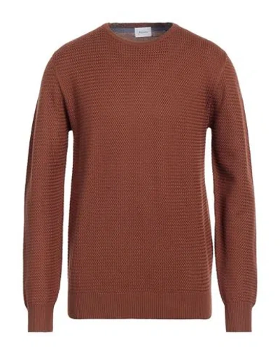 Sseinse Man Sweater Brown Size Xl Viscose, Nylon
