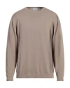 Sseinse Man Sweater Light Brown Size Xxl Cotton In Multi